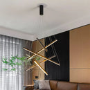 GobekUsa LED Stair Chandelier: Modern, Simple, Villa Hall, Hotel Decor, Indoor Lighting
