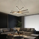GobekUsa LED Stair Chandelier: Modern, Simple, Villa Hall, Hotel Decor, Indoor Lighting