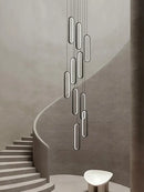 GobekUsa LED Staircase Branch Chandelier for Modern Living & Dining Rooms