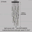 GobekUsa LED Staircase Branch Chandelier for Modern Living & Dining Rooms