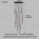 GobekUsa LED Staircase Branch Chandelier for Modern Living & Dining Rooms