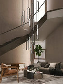 GobekUsa LED Staircase Branch Chandelier for Modern Living & Dining Rooms
