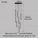 GobekUsa LED Staircase Branch Chandelier for Modern Living & Dining Rooms