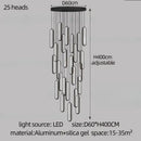 GobekUsa LED Staircase Branch Chandelier for Modern Living & Dining Rooms
