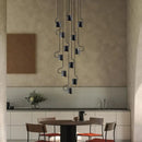GobekUsa LED Staircase Chandelier: Adjustable Modern Living Room Lighting for Villa Decoration