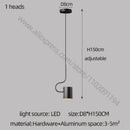 GobekUsa LED Staircase Chandelier: Adjustable Modern Living Room Lighting for Villa Decoration