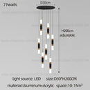 GobekUsa LED Staircase Chandelier: Modern Duplex Home Lighting for Architectural Decoration