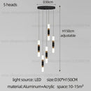 GobekUsa LED Staircase Chandelier: Modern Duplex Home Lighting for Architectural Decoration