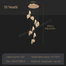 GobekUsa LED Staircase Chandelier: Modern Loft Lighting Fixture for Living & Dining Room