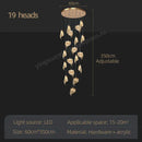 GobekUsa LED Staircase Chandelier: Modern Loft Lighting Fixture for Living & Dining Room