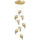 GobekUsa LED Staircase Chandelier: Modern Loft Lighting Fixture for Living & Dining Room