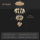 GobekUsa LED Staircase Chandelier: Modern Loft Lighting Fixture for Living & Dining Room