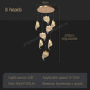 GobekUsa LED Staircase Chandelier: Modern Loft Lighting Fixture for Living & Dining Room
