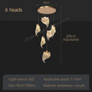 GobekUsa LED Staircase Chandelier: Modern Loft Lighting Fixture for Living & Dining Room