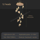 GobekUsa LED Staircase Chandelier: Modern Loft Lighting Fixture for Living & Dining Room