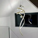 GobekUsa LED Staircase Chandelier Pendant Light Indoor Lighting