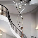 GobekUsa LED Staircase Chandelier Pendant Light Indoor Lighting