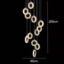 GobekUsa LED Staircase Chandeliers | Modern Living Room Pendant Light Fashion Indoor Lighting