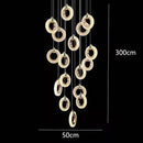 GobekUsa LED Staircase Chandeliers | Modern Living Room Pendant Light Fashion Indoor Lighting