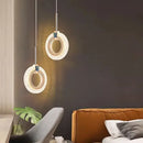 GobekUsa LED Staircase Chandeliers | Modern Living Room Pendant Light Fashion Indoor Lighting