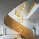 GobekUsa LED Staircase Chandeliers: Modern Luxury for Living Room, Hall, Villa.