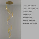 GobekUsa LED Staircase Chandeliers: Modern Luxury for Living Room, Hall, Villa.