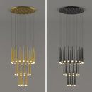 GobekUsa LED Staircase Chandeliers: Modern Luxury for Living Room, Hall, Villa.
