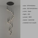 GobekUsa LED Staircase Chandeliers: Modern Luxury for Living Room, Hall, Villa.