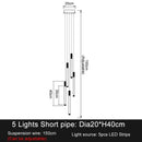 GobekUsa LED Staircase Chandeliers: Modern Luxury Lighting for Living Room, Restaurant, or Duplex Attic