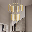 GobekUsa LED Staircase Chandeliers | Modern Pendant Light for Living Room