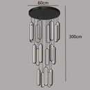 GobekUsa LED Staircase Chandeliers | Modern Pendant Light for Living Room