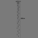 GobekUsa LED Staircase Chandeliers: Modern Pendant Light Lamps for Living Room Decor