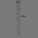 GobekUsa LED Staircase Chandeliers: Modern Pendant Light Lamps for Living Room Decor