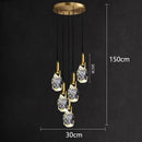 GobekUsa LED Staircase Chandeliers Pendant Light for Living Room Modern Indoor Lighting