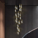GobekUsa LED Staircase Chandeliers Pendant Light for Living Room Modern Indoor Lighting