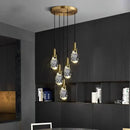 GobekUsa LED Staircase Chandeliers Pendant Light for Living Room Modern Indoor Lighting