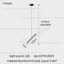 GobekUsa LED Staircase Pendant Chandelier, Modern Nordic Restaurant Hanging Light