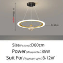 GobekUsa LED Star Chandelier for Modern Living Room Bedroom Decor