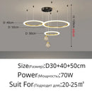 GobekUsa LED Star Chandelier for Modern Living Room Bedroom Decor