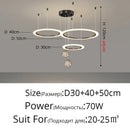 GobekUsa LED Star Chandelier for Modern Living Room Bedroom Decor