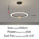 GobekUsa LED Star Chandelier for Modern Living Room Bedroom Decor