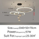 GobekUsa LED Star Chandelier for Modern Living Room Bedroom Decor