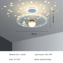 GobekUsa LED Star Chandelier: Kids Room Lighting Fixture for Bedroom & Study Room