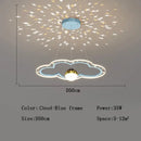 GobekUsa LED Star Chandelier: Kids Room Lighting Fixture for Bedroom & Study Room
