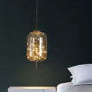 GobekUsa LED Starry Sky Pendant Lights Luxury Living Room Lamps