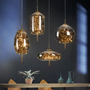 GobekUsa LED Starry Sky Pendant Lights Luxury Living Room Lamps