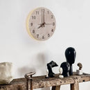 GobekUsa LED Stone Clock Wall Lamp Sconce, Modern Nordic Yellow Cave Bathroom Mirror Light