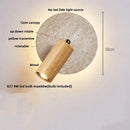 GobekUsa LED Stone Wall Lamp Sconce, Modern Nordic Design for Living Room, Coffee, Corridor