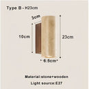 GobekUsa LED Stone Wall Sconce Wabi-sabi Retro Home Decor