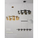 GobekUsa LED Straight Line Ceiling Chandeliers Modern Simplicity Pendent Light Fixtures